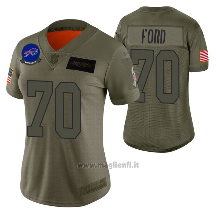 Maglia NFL Limited Donna Buffalo Bills Cody Ford 2019 Salute To Service Verde